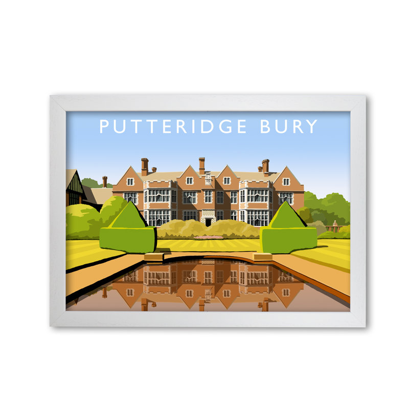 Putteridge Bury 1 Piece Single Picture Frame Wall Art, 21 cm H x 297 cm W, White