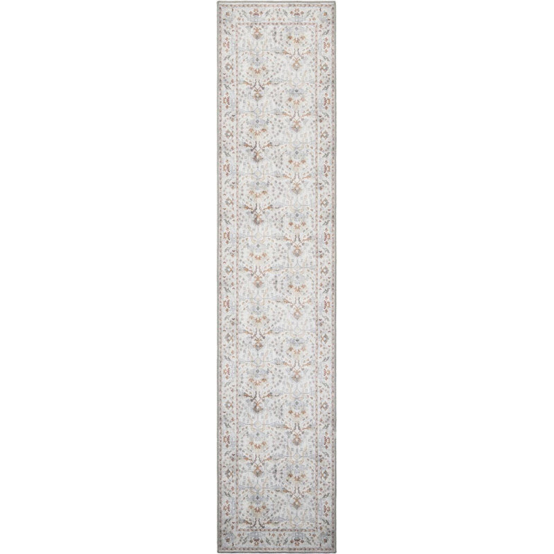 Traditional Guljan Area Rug Ivory Color, Runner 2'7" x 12'