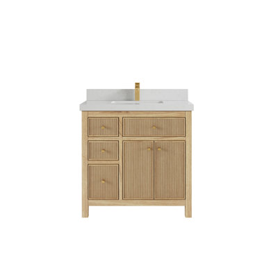 Sonoma Teak 36'' Single Bathroom Vanity with Top