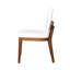 Ensemble de 2 chaises de salle à manger rembourrées modernes en cuir PU, élégantes et confortables avec structure en finition noyer