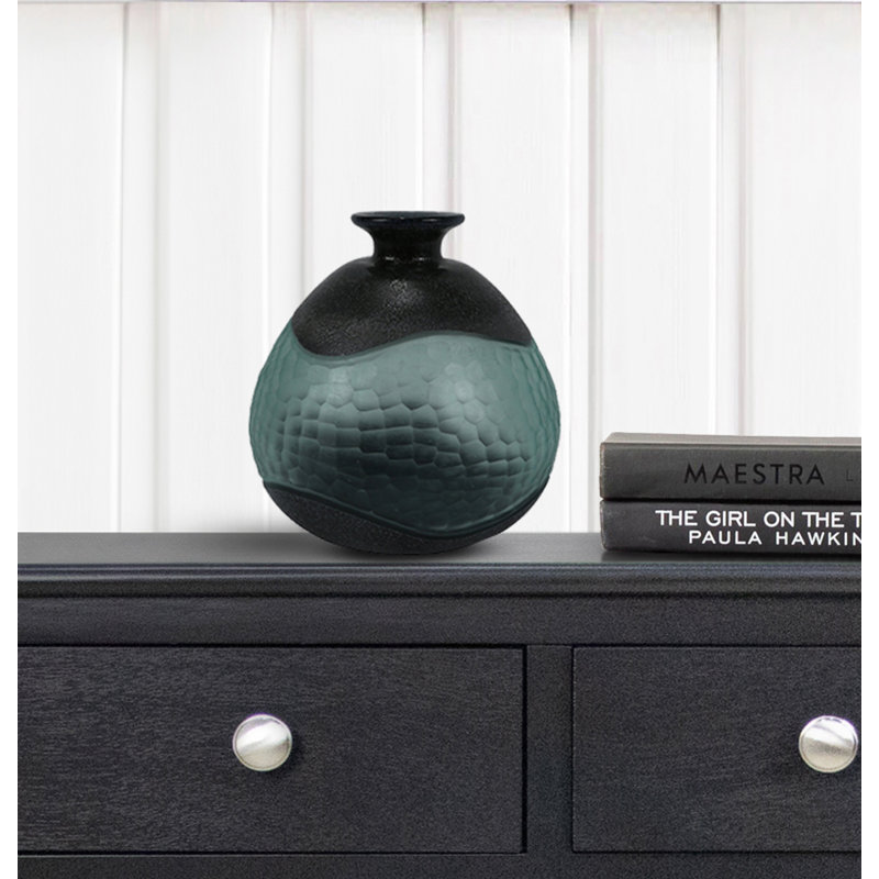 Shelburne Glass Vase For Living Room Furniture, Luxury Decoration Handmade Vase