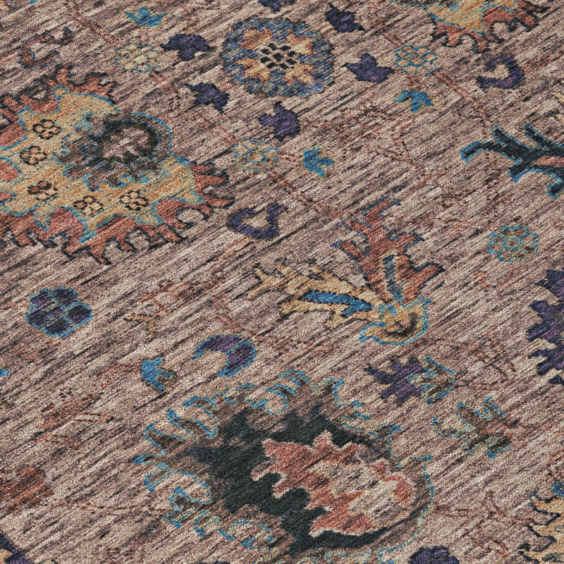 Tapis moka Xhevrie intérieur / extérieur lavable à la machine, Rectangle 1 pi 8 po x 2 pi 6 po
