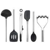 Silicone Utensil Set of 6 - Black