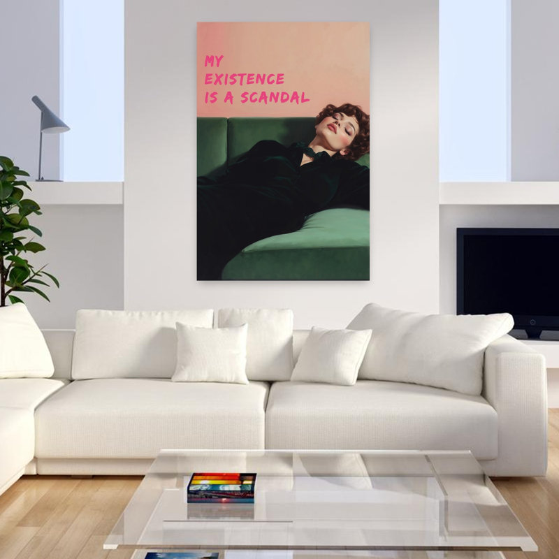 Art contemporain contemporain dramatique audacieux, H 48 po x l 32 po