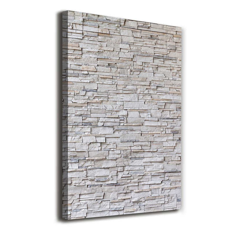 A Stone Wall - Wrapped Canvas Print