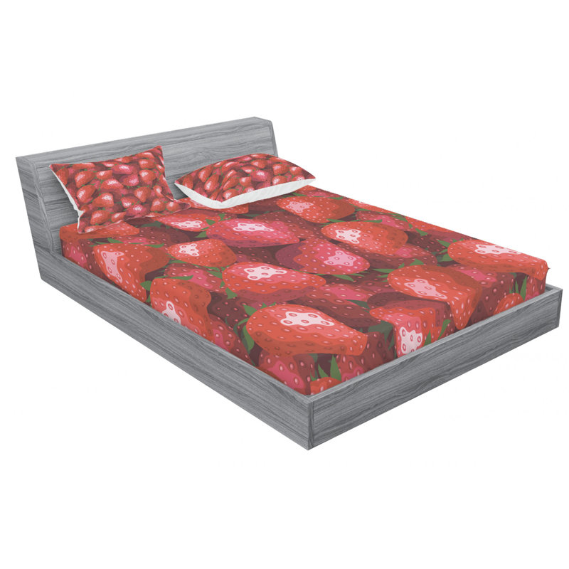 Microfiber Sheet Set, Queen Sheet Set with Fitted Sheet