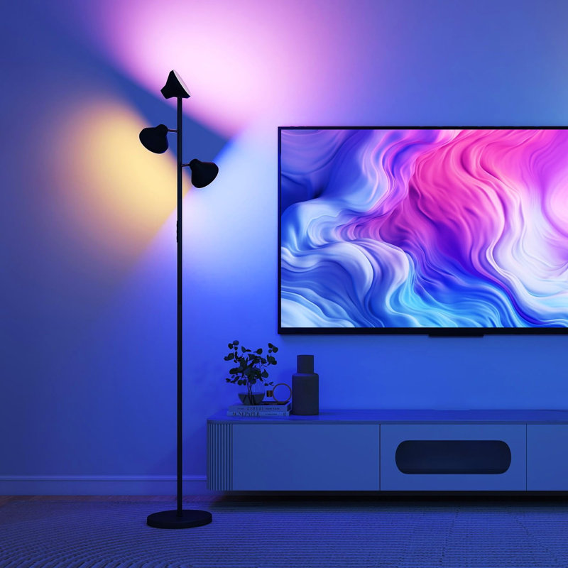 170cm Black LED Tree Floor Lamp