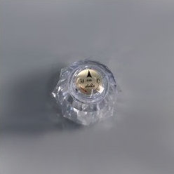 Clear Knob Handle with Button and Screw