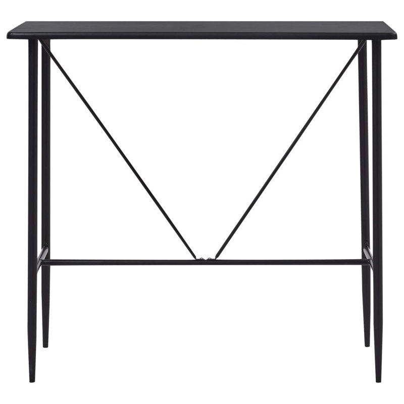 Malta Metal Base Dining Table, Black