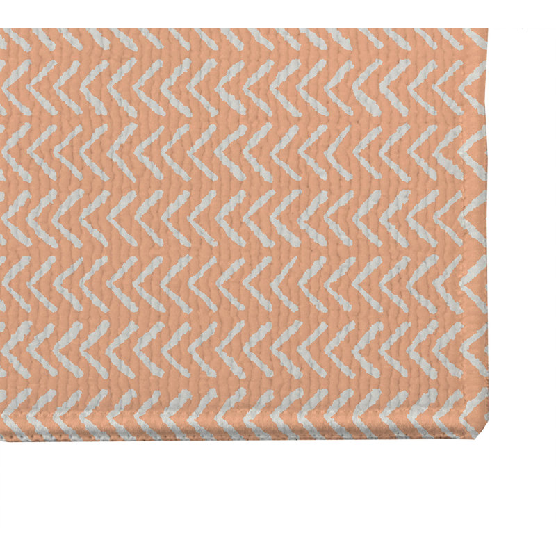 Paillasson Tribe Way, L 21 po x L 34 po, Pêche / orange