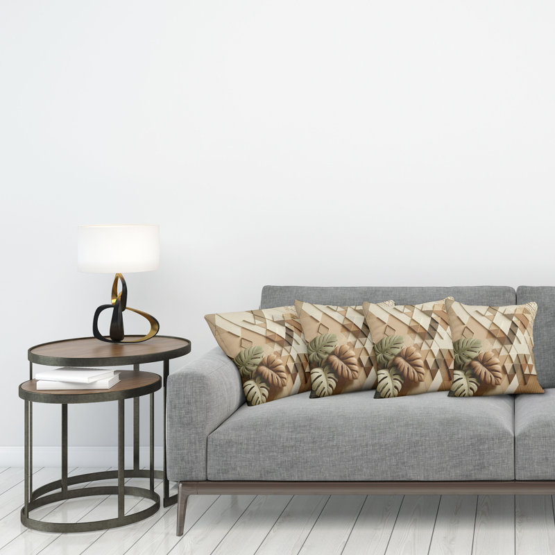 Fabric Reversible Throw Pillow, 24"H x 24"W
