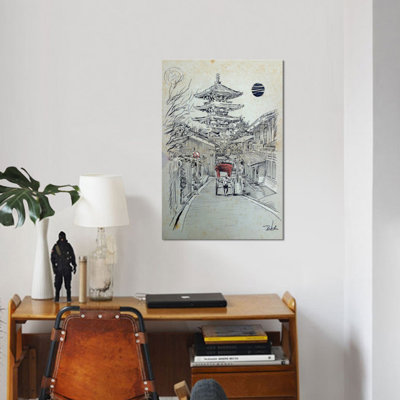 «Autre Kyoto Moment» par Loui Jover - Estampe numérique sur toile tendue avec châssis
