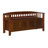 Rabeea 50" Wood Lift Top Split Seat Slat Back Storage Bench