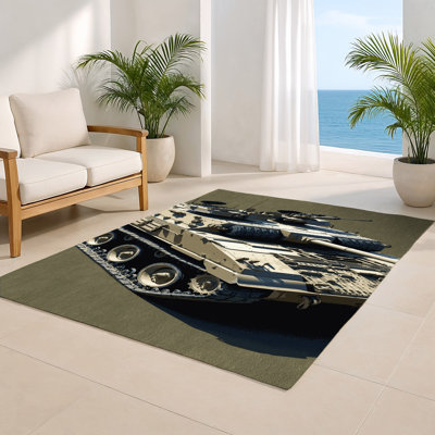 Tapis intérieur et extérieur brun Transport