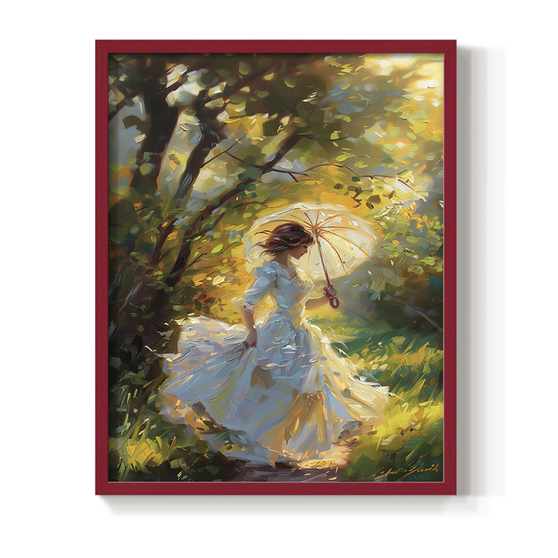 «WOMEN Series DCCCL III», reproduction encadrée - bois massif, H 30 po x l 24 po, Rouge