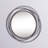 Metal Round Wall Mirror with Overlapping Circles-1134296542