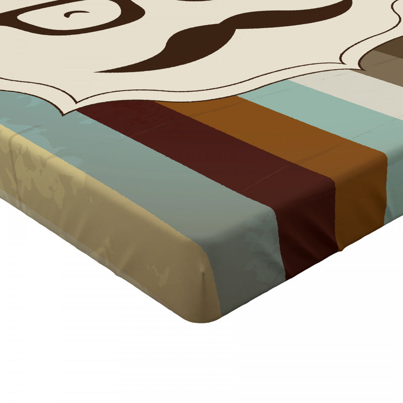 Microfiber Striped Fitted Sheet, Full Fitted Sheet