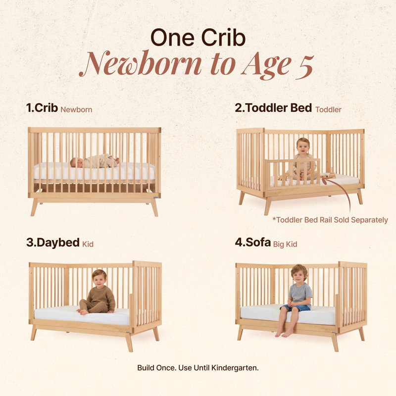 Soho 3-in-1 Convertible Crib, Natural