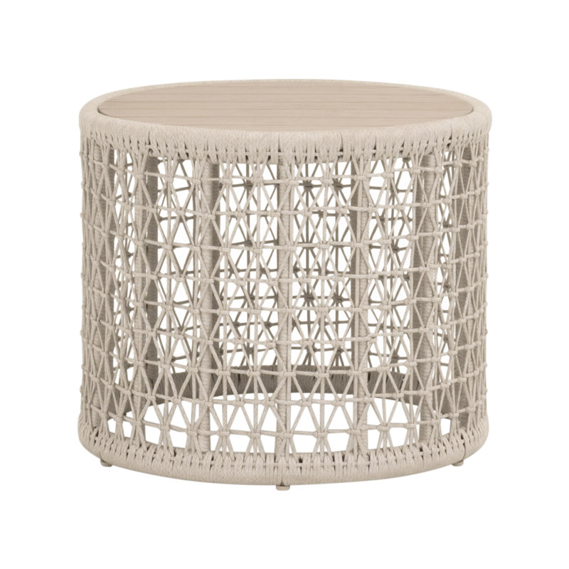Knit Outdoor Round End Table