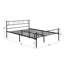 Ensemble de lit et table de chevet 3 pièces Alsa-79152353-79152357