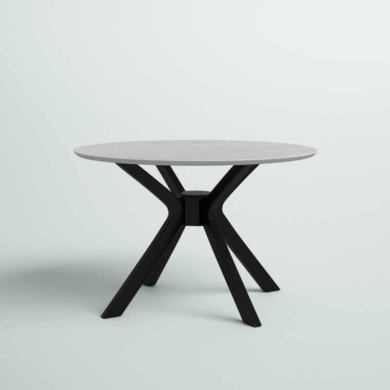 Pleasant Plains Round Dining Table, Gray