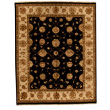 Handmade Silk and Wool Area Rug