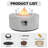 36 inch Round Propane Fire Pit Table, 50,000 BTU Outdoor Gas Firepit with Glass Wind Guard, Steel Lid & Rain Cover for Patio, Backyard, Deck