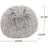Hawley Silver Gray Faux Fur 3-Foot Bean Bag-2070551698