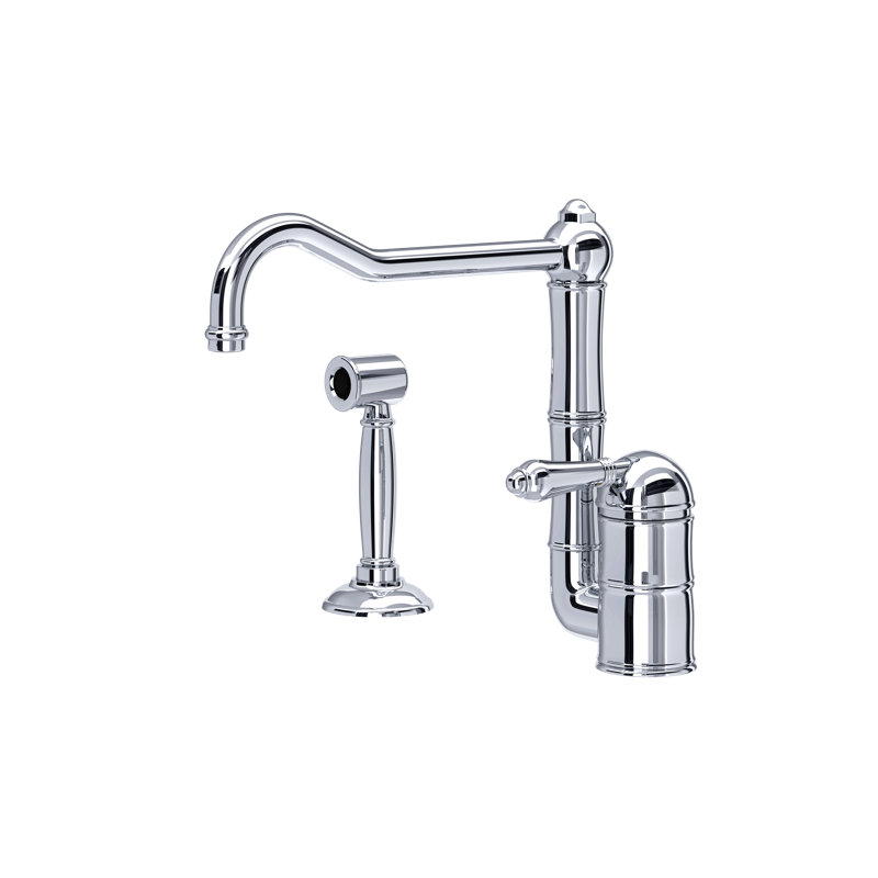 Acqui Kitchen Faucet With Side Spray, Polished Chrome