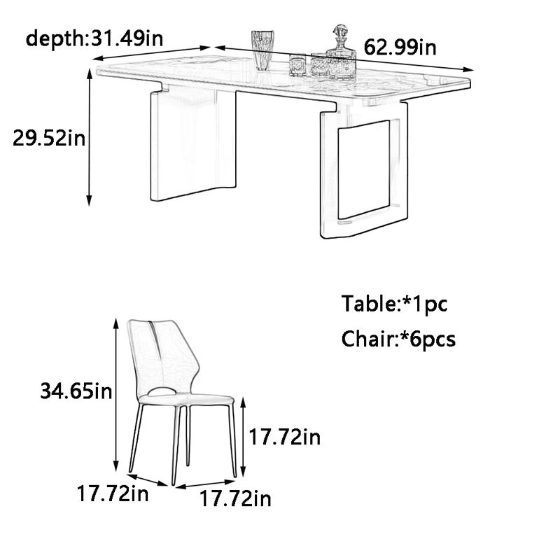 Halbert, 29.52"H x 62.99"L x 31.49"W