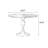 Nut-brown Round Solid Wood Dining Table-Negotiation table-985613914