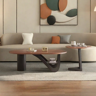 Table basse personnalisée au design rétro