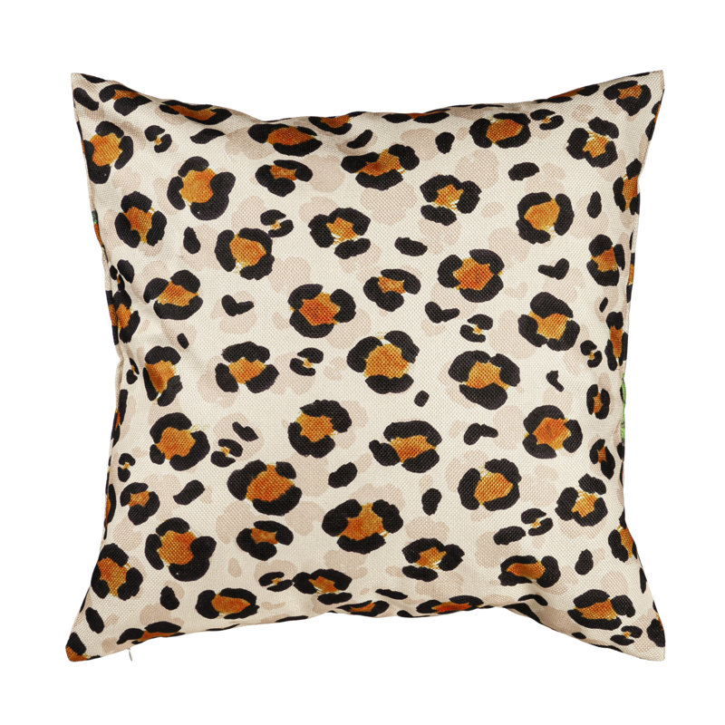 Housse de coussin d'extérieur Cheetah Magnolia Bloom