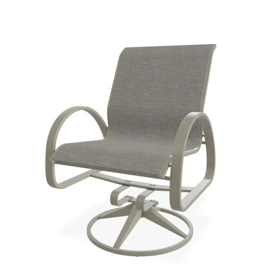 Aruba II Sling Aluminum Frame Swivel Rocker