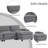 Modular Sectional Sofa,3-Seat,L-Shape Design,Gray-1496914927