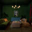 38" 5-Light Chandelier with Handwoven Rattan Shade