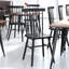 Chaises de salle à manger en bois massif de qualité commerciale Callum-71005287