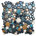 Bleu sarcelle / brun