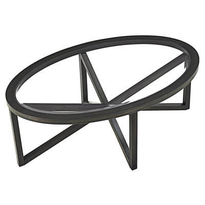 Oval Coffee Table With Glass Top