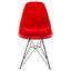 Ensemble de salle à manger 5 pièces avec table ronde de 35 po Leisuremod et 4 chaises d'appoint en plastique ABS-104807871