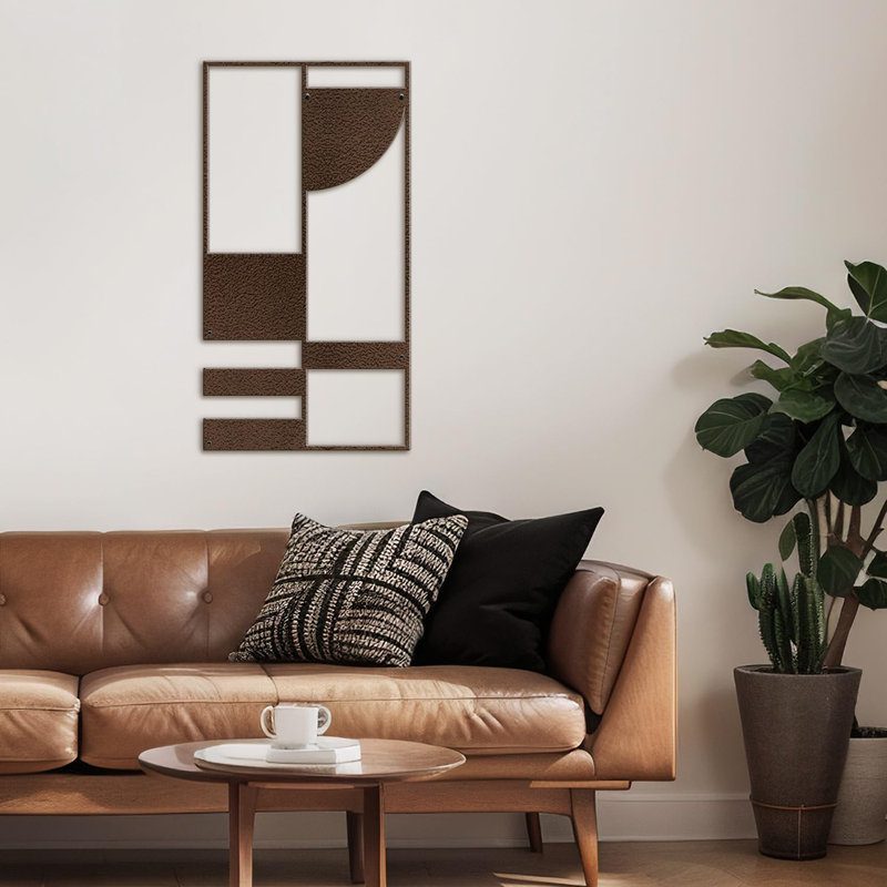 Wall Decor Metal, 24" H x 12" W x 0.05" D, Bronze