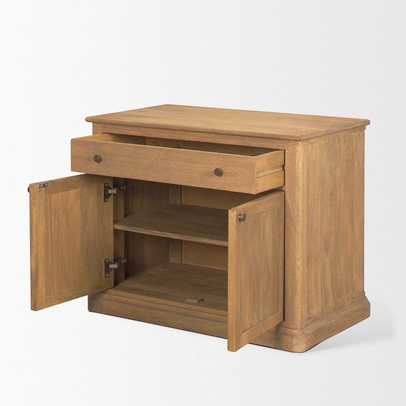 Braxton Rectangle Accent Cabinet, Light Brown