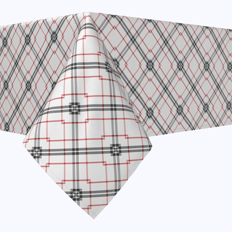 Miltrud Plaid Tablecloth, 84" x 60"