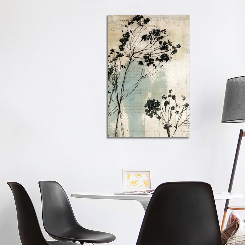 Inky Floral I - Wrapped Canvas Painting