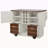 54" Farmhouse Kitchen Island With Drop Leaf, Power Outlet, Kitchen Storage Cart With 2 Doors, 2 Drawers, Rolling Kitchen Island On 4 Large Wheels With Spice Rack For Kitchen, Dining Room-1779844650