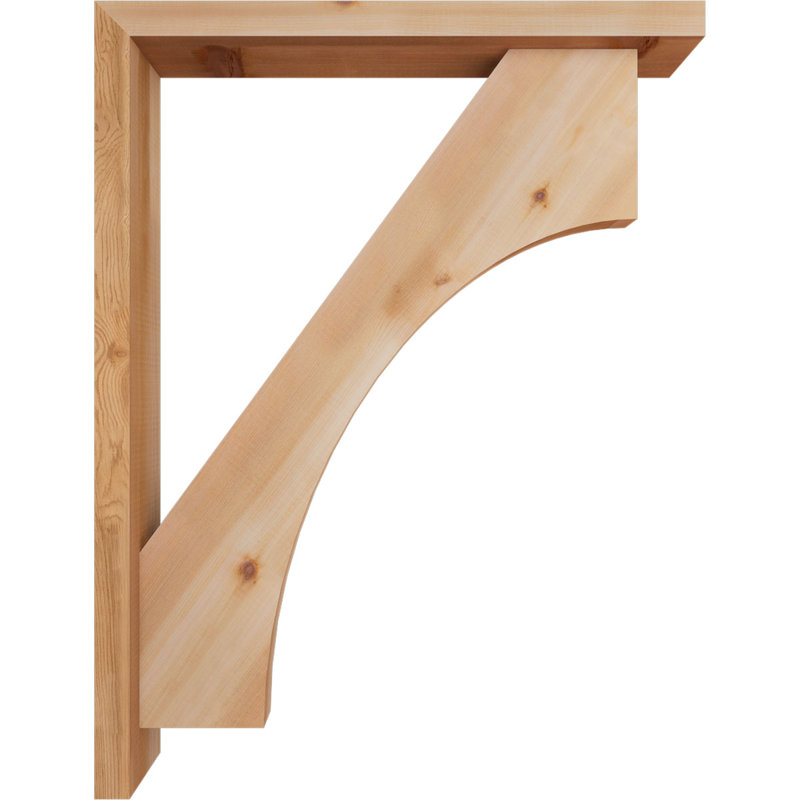Support Westlake Block avec support décalé, 34 x 26, Cèdre rouge occidental de l 3 1/2 po (lisse)