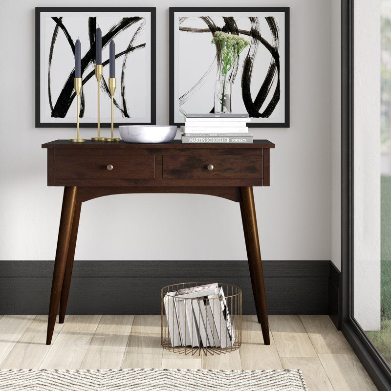 Console en bois massif 37,5 po