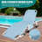 Heavy Duty Adjustable Folding Tanning Chair With Face Hole, Portable Lay Flat Chaise Lounge For Outdoor Sunbathing, Beach, Pool, Lawn, And Camping
