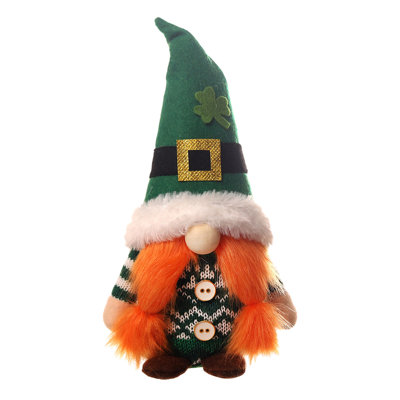 Irish Doll Santa Gnome Gnomes Irish Gnomes Irish Scandinavian Swedish Festival Doll Green Gnomes Decor For Office Festival Decor Dining Table