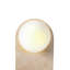 Lampe murale élégante avec corps en travertin et capuchon en verre, beige et blanc | Hauteur totale: 15,4 pouces | Plaque de base: 15,4 x 7,1 x 0,4 pouces | Douille G9 (10 W maximum, ampoule non incluse) | Éclairage élégant et moderne pour la décoration intérieure